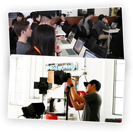 Digital NEST youth participate in video and technology training and media production, building digital skills and career readiness.